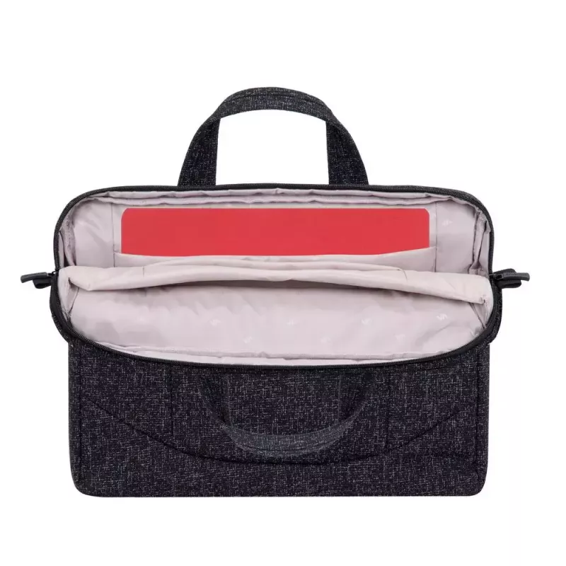 Umhängetasche Rivacase 7931 39,6 cm 15,6 Zoll Schwarz Weiß