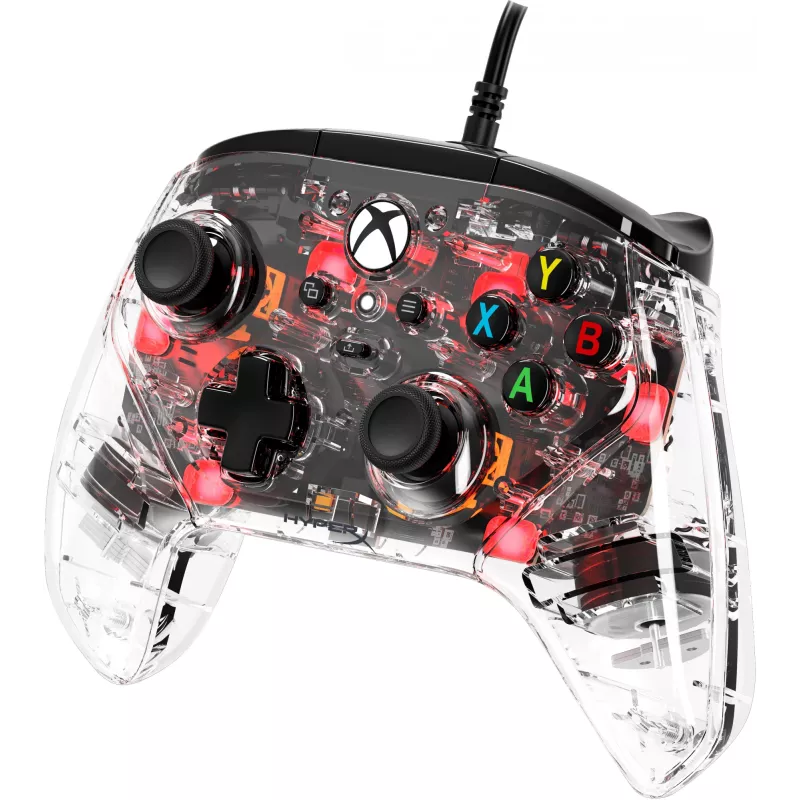 HyperX Clutch Gladiate – kabelgebundener Gaming-RGB-Controller – Xbox, Gamepad, Xbox One, Xbox Series X, kabelgebunden, USB, USB Typ-A, USB Typ-C, transparent