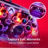 HyperX Clutch Gladiate – kabelgebundener Gaming-RGB-Controller – Xbox, Gamepad, Xbox One, Xbox Series X, kabelgebunden, USB, USB Typ-A, USB Typ-C, transparent