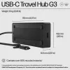 HP USB-C Travel Hub G3 USB-C Hub 116 mm Breite 41,9 mm Tiefe 14,5 mm Höhe