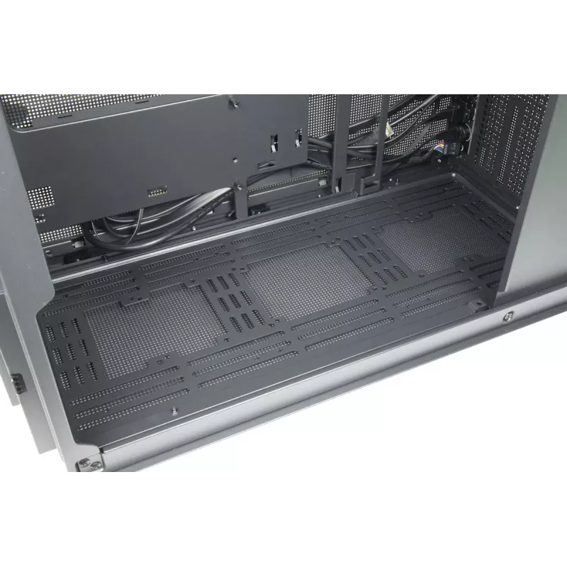 PC Mini-Tower-Gehäuse INTER-TECH IM-2 Expander, Mini-ITX/Micro ATX, unterstützt ATX/SFX-Netzteile, 2,5-Zoll- und 3,5-Zoll-Laufwerke, Front-/Top-Lüfter 120/140 mm, schwarz