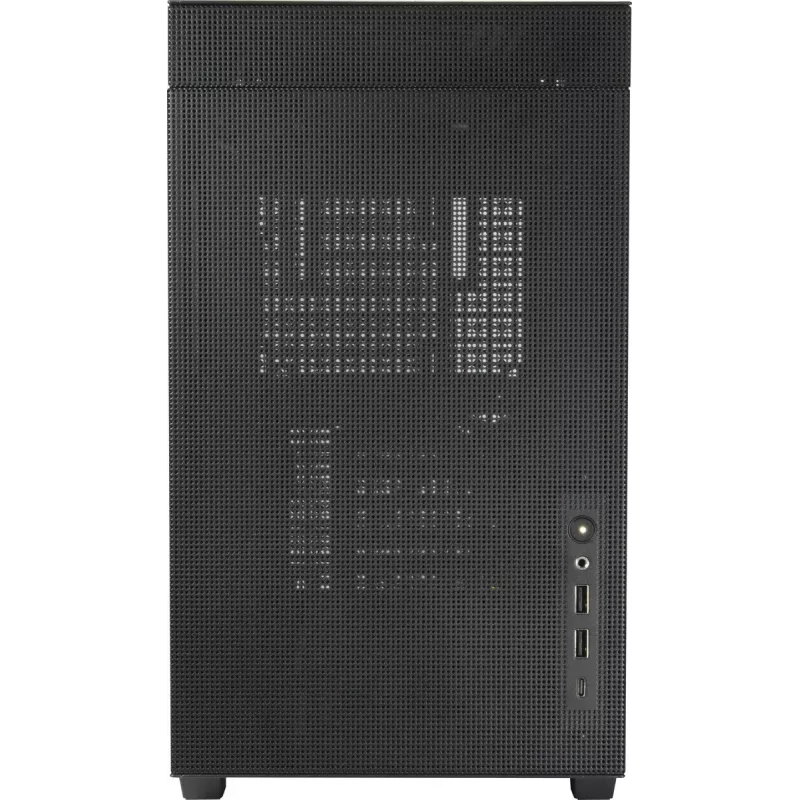 PC Mini-Tower-Gehäuse INTER-TECH IM-2 Expander, Mini-ITX/Micro ATX, unterstützt ATX/SFX-Netzteile, 2,5-Zoll- und 3,5-Zoll-Laufwerke, Front-/Top-Lüfter 120/140 mm, schwarz