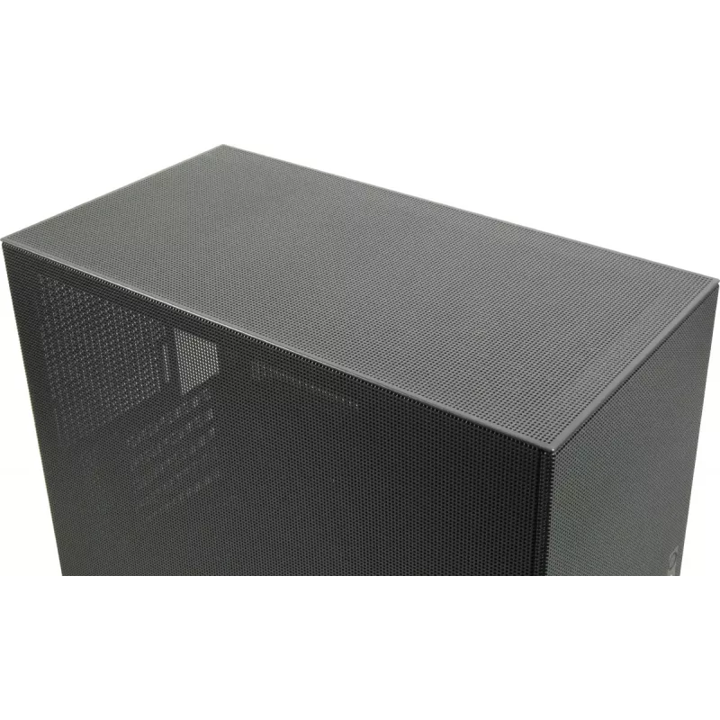 PC Mini-Tower-Gehäuse INTER-TECH IM-2 Expander, Mini-ITX/Micro ATX, unterstützt ATX/SFX-Netzteile, 2,5-Zoll- und 3,5-Zoll-Laufwerke, Front-/Top-Lüfter 120/140 mm, schwarz