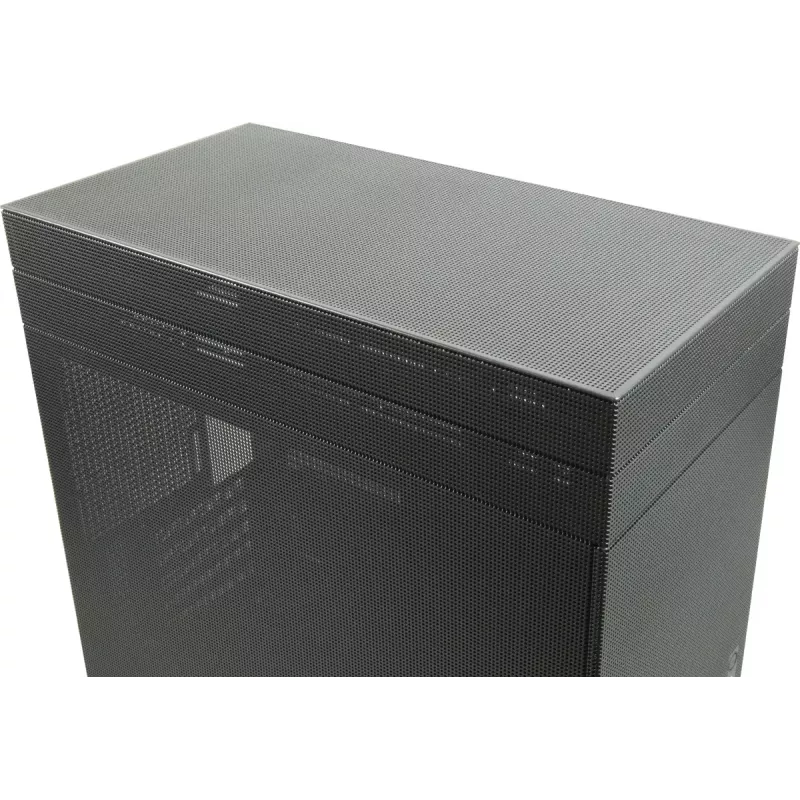 PC Mini-Tower-Gehäuse INTER-TECH IM-2 Expander, Mini-ITX/Micro ATX, unterstützt ATX/SFX-Netzteile, 2,5-Zoll- und 3,5-Zoll-Laufwerke, Front-/Top-Lüfter 120/140 mm, schwarz