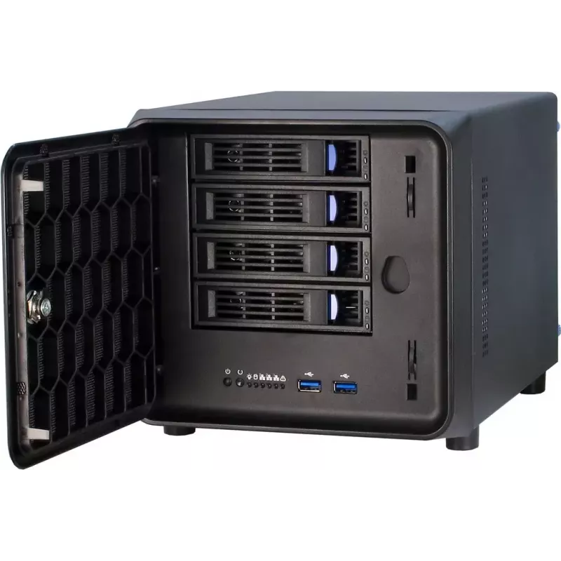 Servergehäuse Inter-Tech SC-4100 Rack Schwarz