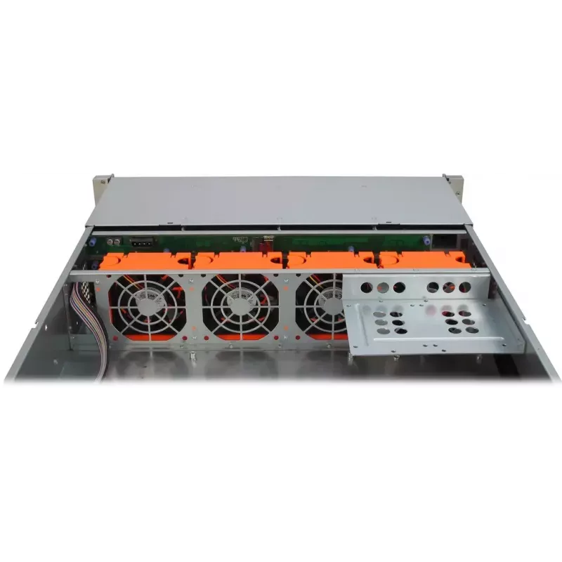 Server-Gehäuse Inter-Tech IPC 2U-2412 Rack Schwarz, Silber