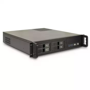 Server-Rack Inter-Tech 2U-2504 Schwarz 480x527x89mm 60mm Lüfter