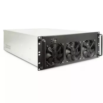 Computergehäuse Inter-Tech 4F28 Rack Schwarz, Silber
