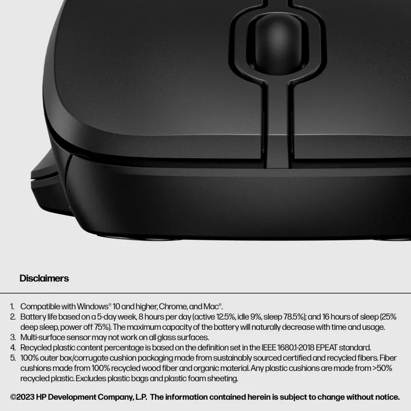Maus HP 255 Dual Wireless Maus RF Wireless + Bluetooth
