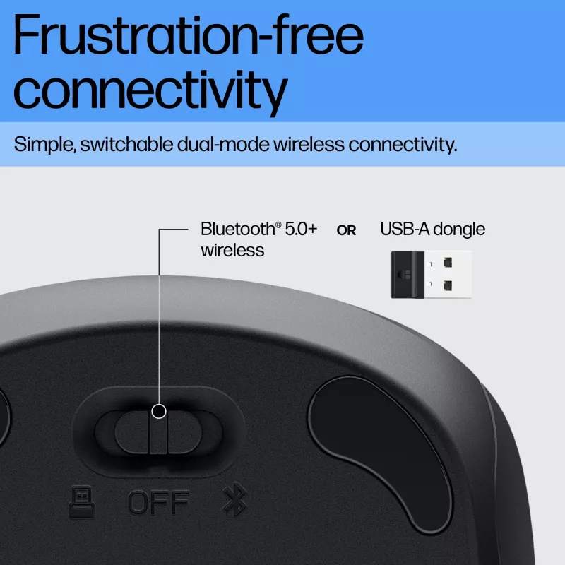 Maus HP 255 Dual Wireless Maus RF Wireless + Bluetooth
