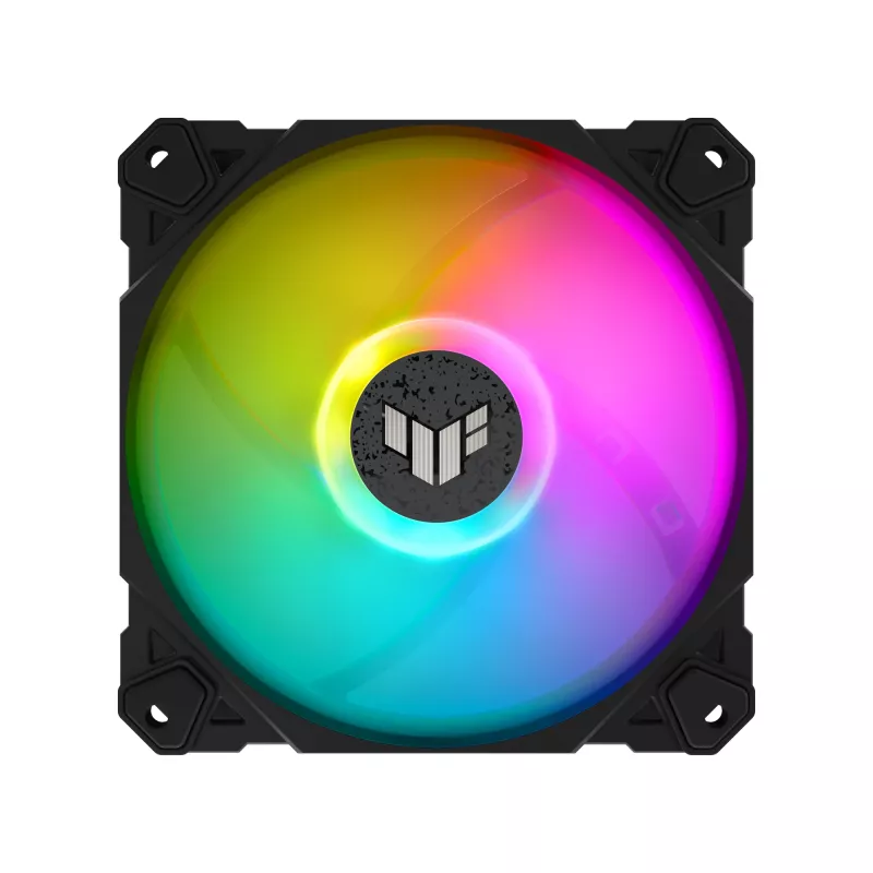 ASUS TUF Gaming TF120 ARGB Lüfter - Dreier-Kit mit ARGB Controller Computergehäuse Luftkühler 12 cm Schwarz
