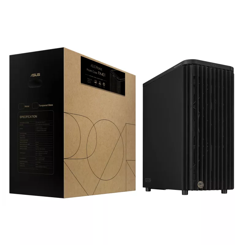 Computergehäuse ASUS ProArt PA401 MTL PWM SCHWARZ, ATX