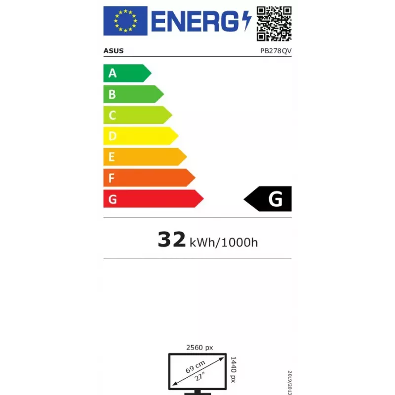 ASUS PB278QV Computermonitor 68,6 cm (27 Zoll) 2560 x 1440 Pixel Quad HD LED Schwarz