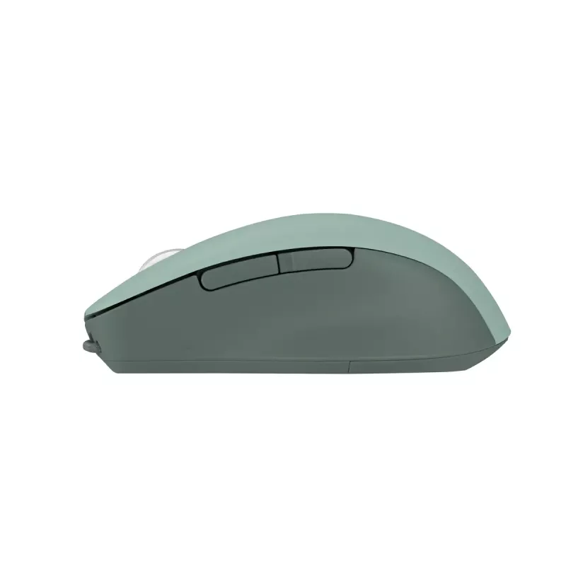 Maus ASUS SmartO MD200 Silent Plus – beidhändig RF Wireless + Bluetooth, optisch 4200 DPI, 6 Tasten, grün
