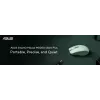 Maus ASUS SmartO MD200 Silent Plus – beidhändig RF Wireless + Bluetooth, optisch 4200 DPI, 6 Tasten, grün
