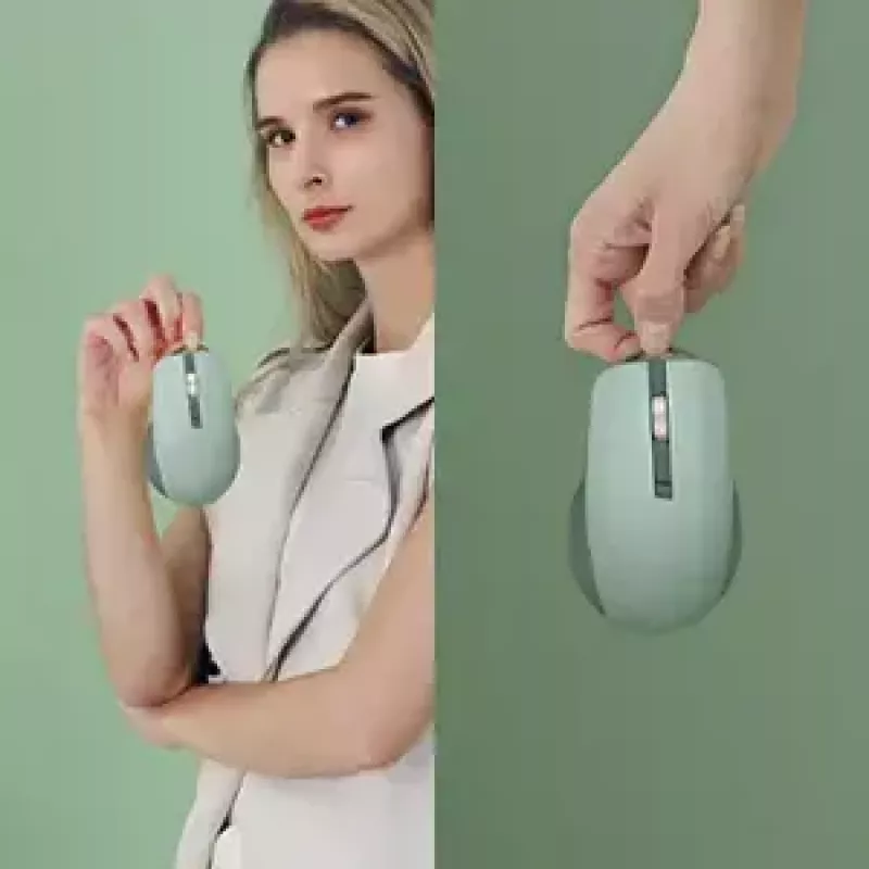Maus ASUS SmartO MD200 Silent Plus – beidhändig RF Wireless + Bluetooth, optisch 4200 DPI, 6 Tasten, grün
