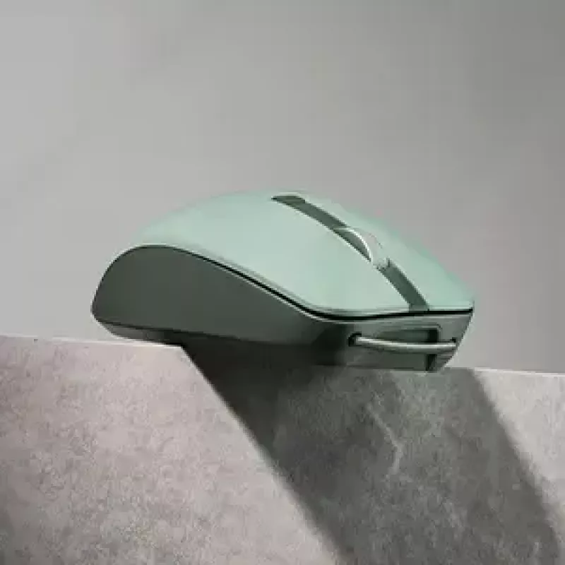 Maus ASUS SmartO MD200 Silent Plus – beidhändig RF Wireless + Bluetooth, optisch 4200 DPI, 6 Tasten, grün