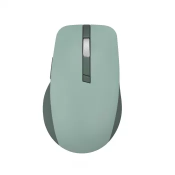 Maus ASUS SmartO MD200 Silent Plus – beidhändig RF Wireless + Bluetooth, optisch 4200 DPI, 6 Tasten, grün