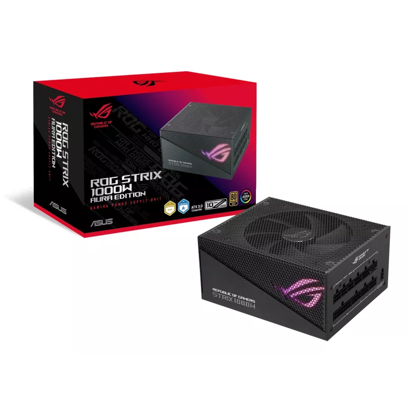 ASUS ROG Strix 1000W Gold Aura Edition Netzteil 20+4 pin ATX ATX Schwarz