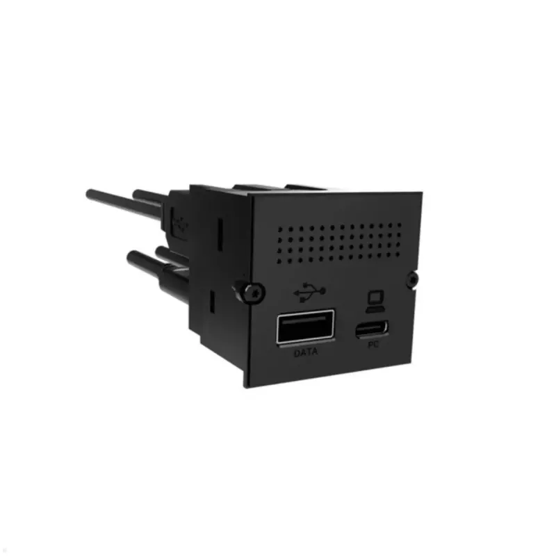Steckdose USB A + USB C Bachmann 917.229 Schwarz 3A