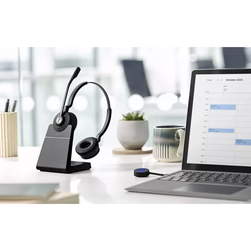Jabra Engage 55 MS Stereo Headset Kabellos Kopfband Büro/Callcenter USB Typ-A Schwarz