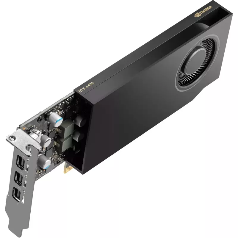 HP NVIDIA RTX A400 4GB GDDR6 Grafikkarte, 4x Mini DisplayPort (9U277AA)