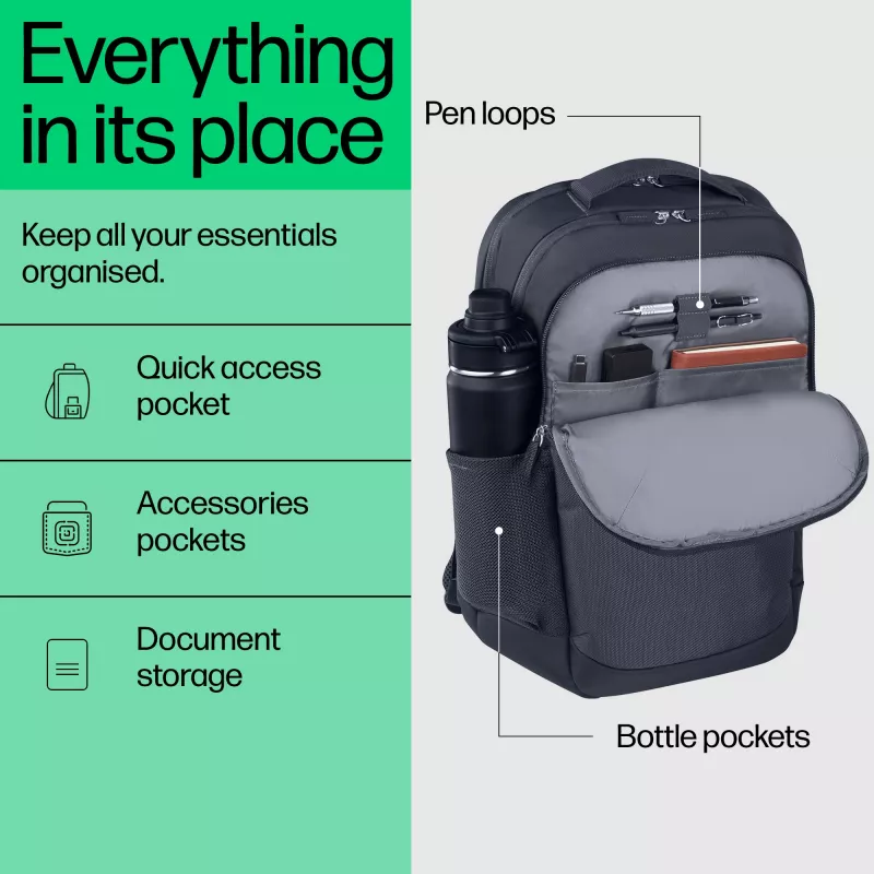 HP Everyday 16-Zoll-Laptop-Rucksack, Rucksack, 40,9 cm (16,1 Zoll), 570 g