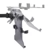 StarTech.com Monitorarm mit VESA-Laptophalterung, für einen Laptop (4,5 kg/9,9 lb) und ein einzelnes Display bis zu 32 Zoll (8 kg/17,6 lb), Schwarz, belüftete Ablage, verstellbare Laptop-Armhalterung, C-Klemme/Tischdurchführungsmontage