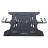 StarTech.com Monitorarm mit VESA-Laptophalterung, für einen Laptop (4,5 kg/9,9 lb) und ein einzelnes Display bis zu 32 Zoll (8 kg/17,6 lb), Schwarz, belüftete Ablage, verstellbare Laptop-Armhalterung, C-Klemme/Tischdurchführungsmontage