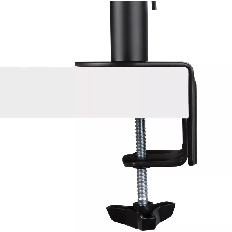 StarTech.com Monitorarm mit VESA-Laptophalterung, für einen Laptop (4,5 kg/9,9 lb) und ein einzelnes Display bis zu 32 Zoll (8 kg/17,6 lb), Schwarz, belüftete Ablage, verstellbare Laptop-Armhalterung, C-Klemme/Tischdurchführungsmontage