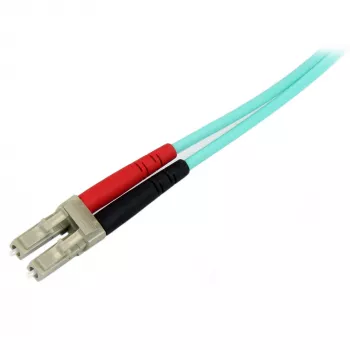 StarTech.com 10m LC/UPC auf LC/UPC OM3 Multimode-LWL-Kabel, Vollduplex 50/125µm Zipcord-Kabel, 100G, geringe Einfügedämpfung, LSZH LWL-Jumperkabel