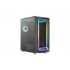 PC-Gehäuse AEROCOOL Interstellar Midi-Tower Schwarz — ATX, unterstützt bis zu 362 mm GPU, 163 mm CPU-Kühler, 3x120/360 mm Frontradiator
