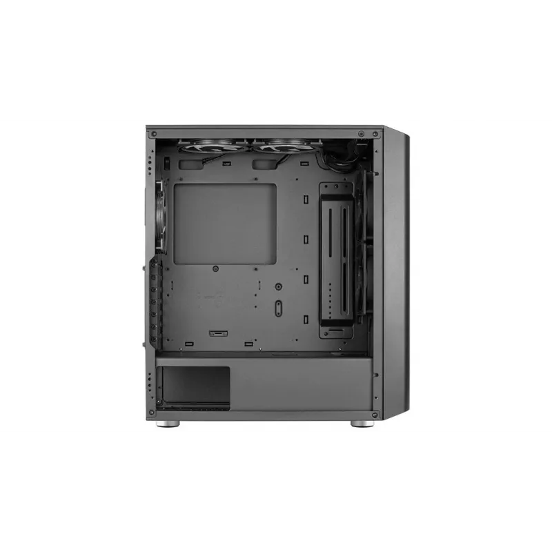 PC-Gehäuse AEROCOOL Interstellar Midi-Tower Schwarz — ATX, unterstützt bis zu 362 mm GPU, 163 mm CPU-Kühler, 3x120/360 mm Frontradiator
