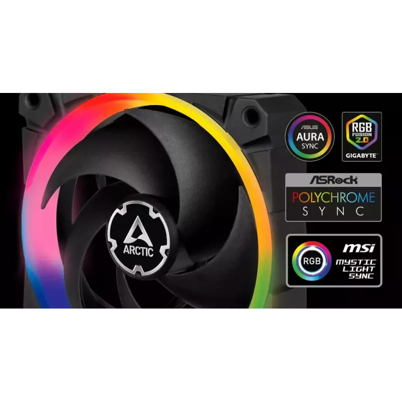 ARCTIC BioniX P120 A-RGB Druckoptimierter 120-mm-Lüfter mit A-RGB