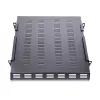 StarTech.com 1U 4-Post Adjustable Vented Server Rack Mount Shelf - 330lbs(150 kg) - 19.5 to 38in Adjustable Mounting Depth Universal Tray for 19 inch AV/ Network Equipment Rack - 27.5in Deep
