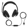 Targus AEH102GL Headset Kabelgebunden Kopfband Anrufe/Musik USB Typ-A Schwarz