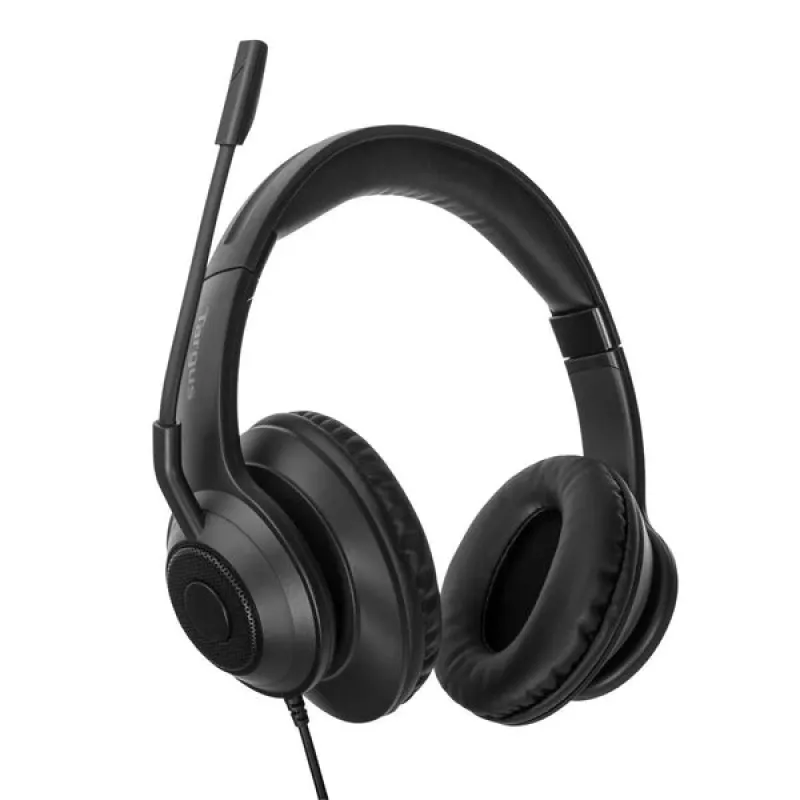 Targus AEH102GL Headset Kabelgebunden Kopfband Anrufe/Musik USB Typ-A Schwarz