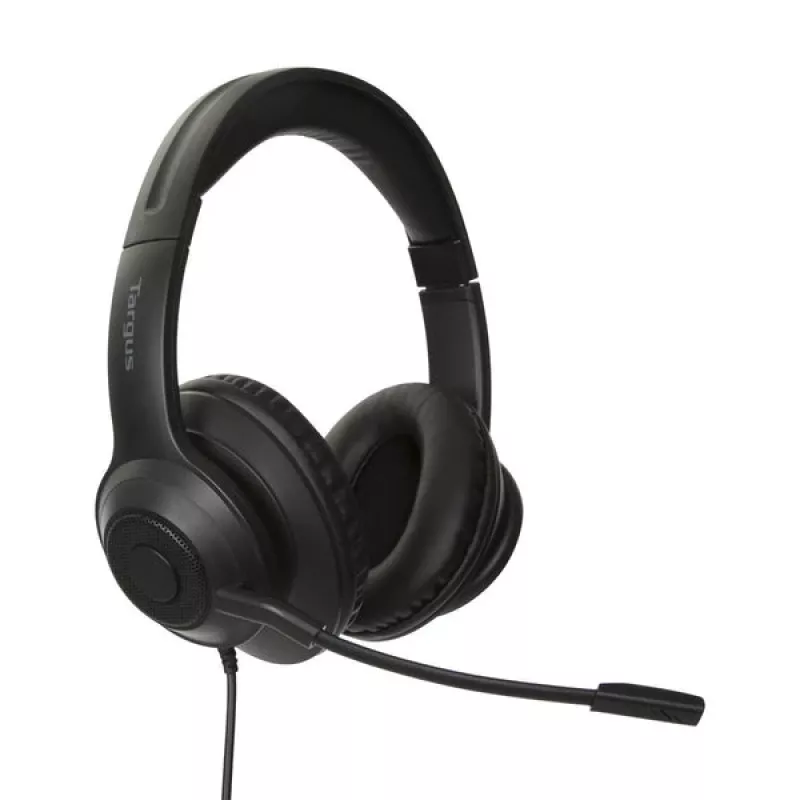 Targus AEH102GL Headset Kabelgebunden Kopfband Anrufe/Musik USB Typ-A Schwarz