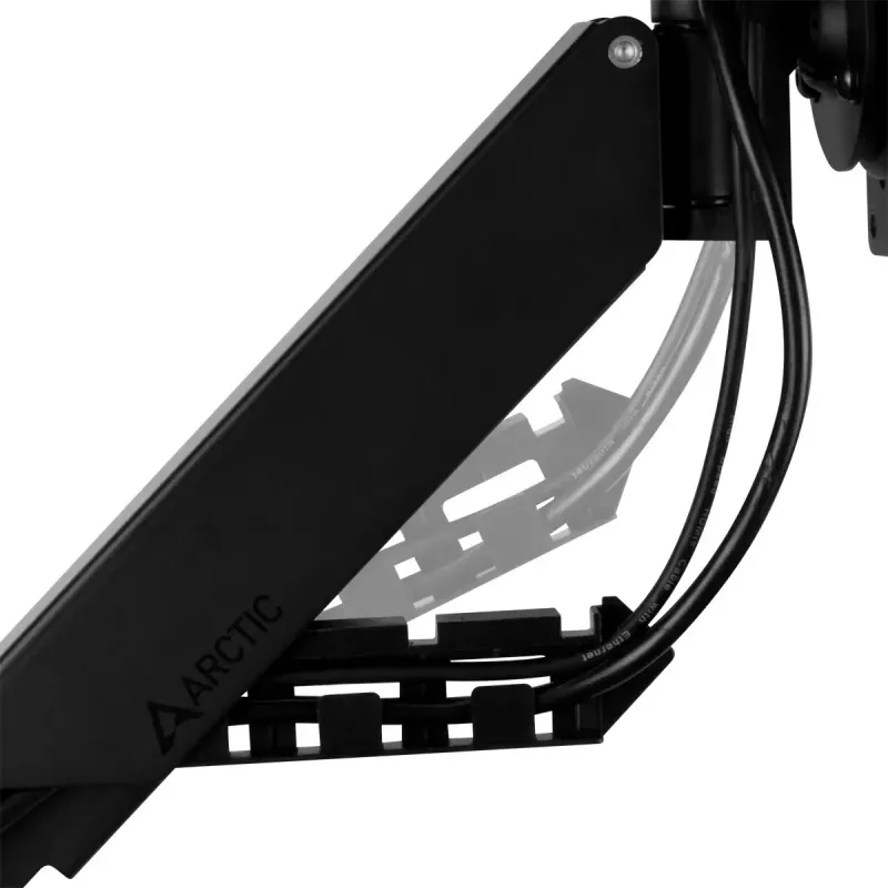 Desk Mount Gas Spring Monitor Arm Arctic X1-3D — für Bildschirme bis 43 Zoll / 10 kg, VESA 75x75–100x100, schwarz
