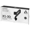 Desk Mount Gas Spring Monitor Arm Arctic X1-3D — für Bildschirme bis 43 Zoll / 10 kg, VESA 75x75–100x100, schwarz
