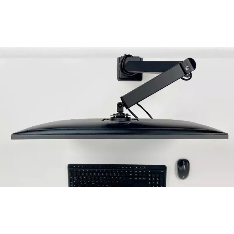 Desk Mount Gas Spring Monitor Arm Arctic X1-3D — für Bildschirme bis 43 Zoll / 10 kg, VESA 75x75–100x100, schwarz