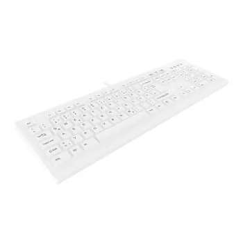 Contour Design Active Key Contour ClassicClean Medizintastatur IP68 Full-Size Kabelgebunden Weiß DE C8100