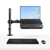 StarTech.com Laptop-Desk-Mount – Monitor- und Laptop-Halterung – Displays bis 34 Zoll (8 kg) & Laptops (4,5 kg) – Gelenkiger VESA-Laptoptischarm – Klemmen-/Tüllenmontage
