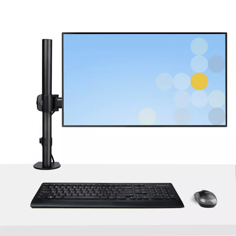 StarTech.com Laptop-Desk-Mount – Monitor- und Laptop-Halterung – Displays bis 34 Zoll (8 kg) & Laptops (4,5 kg) – Gelenkiger VESA-Laptoptischarm – Klemmen-/Tüllenmontage