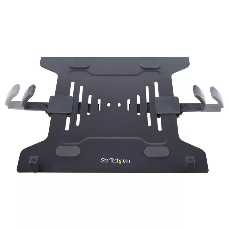 StarTech.com Laptop-Desk-Mount – Monitor- und Laptop-Halterung – Displays bis 34 Zoll (8 kg) & Laptops (4,5 kg) – Gelenkiger VESA-Laptoptischarm – Klemmen-/Tüllenmontage