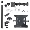 StarTech.com Laptop-Desk-Mount – Monitor- und Laptop-Halterung – Displays bis 34 Zoll (8 kg) & Laptops (4,5 kg) – Gelenkiger VESA-Laptoptischarm – Klemmen-/Tüllenmontage