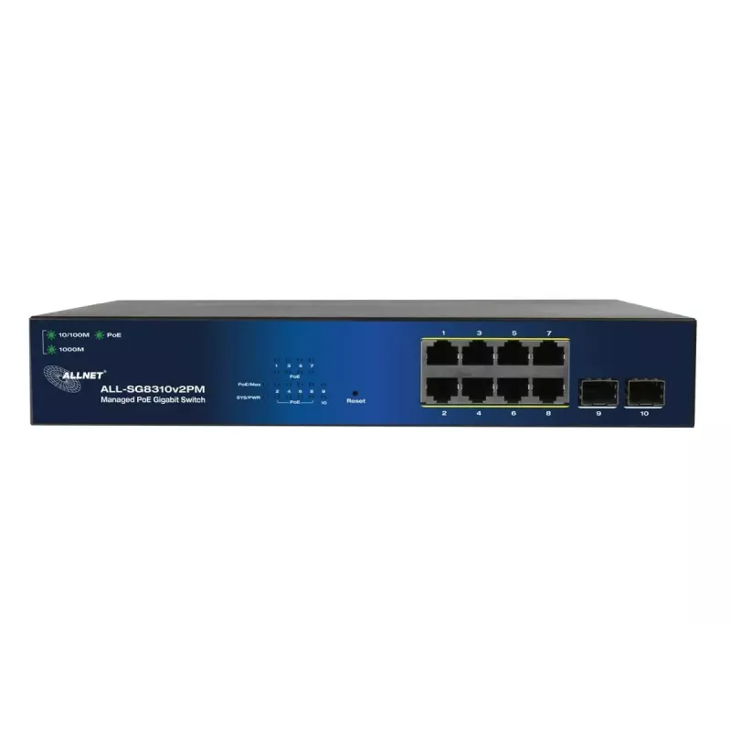 Managed Switch ALLNET 209904 Gigabit Ethernet 8 Ports PoE