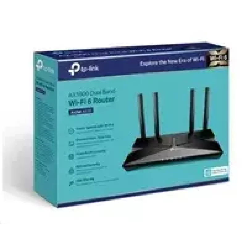 TP-LINK Dual-Band Wi-Fi 6 Router Archer AX20 802.11ax, 574+1201 Mbit/s, 10/100/1000 Mbit/s, Ethernet LAN (RJ-45) Ports 4, Antennenanzahl 4