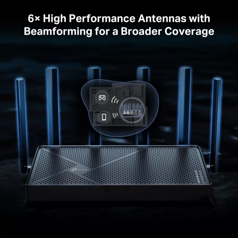 TP-Link Archer BE400 WLAN-Router 2.5 Gigabit Ethernet Dual-Band (2,4 GHz / 5 GHz) Schwarz