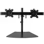 StarTech.com Dual-Monitor-Ständer – Horizontal – Schwarz, freistehend, 8 kg, 61 cm (24 Zoll), 100 x 100 mm, Höhenverstellung, Schwarz